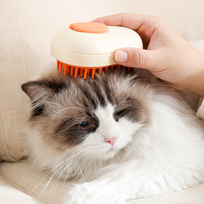 Steamy Cat Brush Cat Dog Grooming